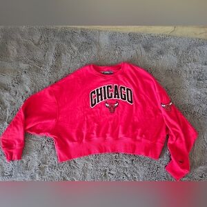 ProStandard Chicago Bulls Classic Red Crew Neck Sweatshirt Sz M NWOT
